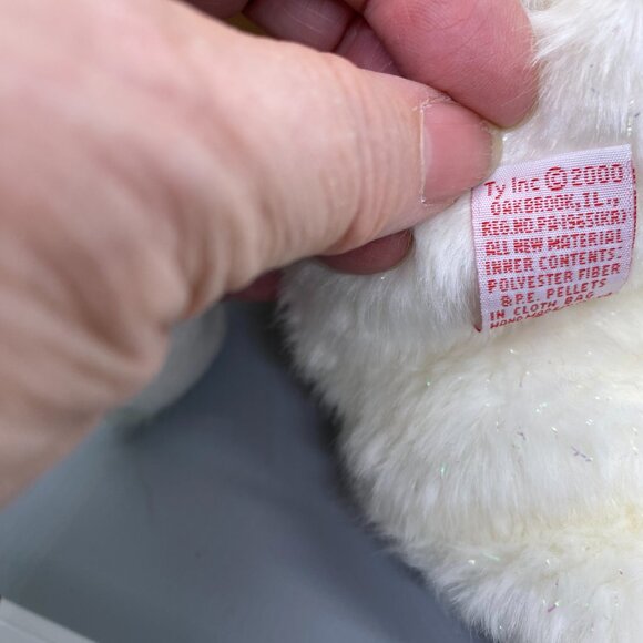 Ty Original Beanie Buddies 2000 Halo II Angel Bear - Picture 10 of 10